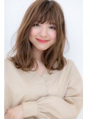 くすみピンク*オンブレ無造作ふわミディY戸田公園20代30代40代