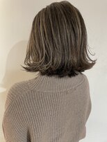 リバレッジ 広尾(Leverage)&nbsp;大人ハイライトグレージュ外ハネボブ