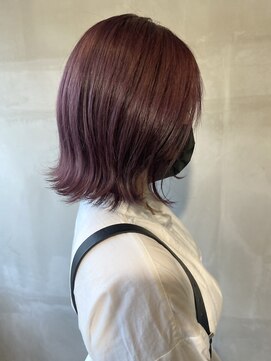 ヘアーサロンウル(hair salon ulu) ブリーチ1回ピンクラベンダー