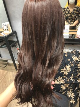 エル ヘアサロン なんば店(eL) eL☆MIKU こっくりカシスレッド 大人巻き