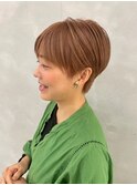 ショートヘア×オレンジカラー♪