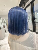 アースコアフュールボーテ 川越店(EARTH coiffure beaute)&nbsp;ブルーラベンダーダブルカラーミニボブ