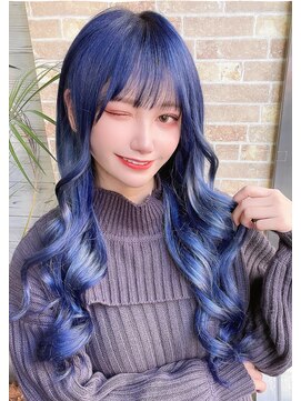 カプセル シンジュク(CAPSULE) ☆CAPSULE☆ネイビーブルージュ&シールエクステ