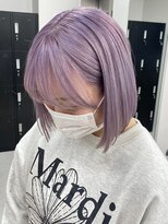 ベレーザ 渋谷(BELEZA)&nbsp;3075ピンクラベンダー寒色系カラーパールグレースローカラーボブ