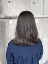 ニコフクオカヘアーメイク(NIKO Fukuoka Hair Make) 福岡天神/シークレットハイライト/透明感グレージュ/オリーブ