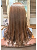 #グレージュカラー #シルキーベージュ #斜めバング