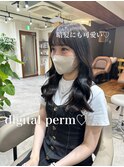 #コテ巻き風パーマ #パーマロング#韓国風パーマ#デジタルパーマ
