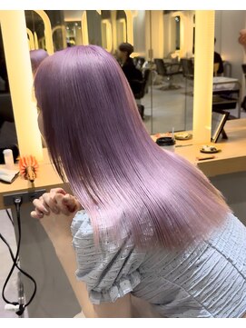 サロンドミルク 新百合ヶ丘店(salon de MiLK) ミルクティーベージュグレージュラベンダーカラーハイトーン