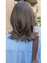 ヘアーメイクオズ(hair make O/S)&nbsp;くびレイヤーひし形レイヤー/グレージュ