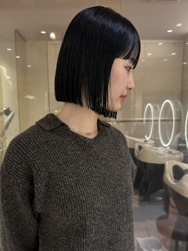 マイル 渋谷(mile) ミニボブ/ストレートボブ/ブルーブラック