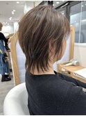 大人可愛い大人美人ミディアムレイヤー