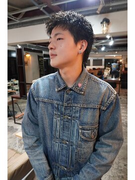 ロム 札幌大通(LOM) メンズスパイキーショート　ピンパーマ【札幌】