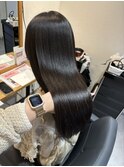 奈良髪質改善トリートメント 黒髪ロング