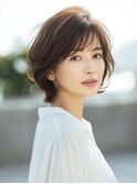 ★暗めカラーグランマッシュフェイスフレーミングデザインカラー