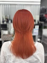 キバ(kva)&nbsp;▽□□▽ウルフカット×オレンジ