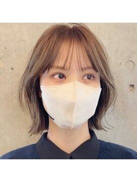 アビーファイブ(ABBEY 5) 大人ボブ銀座レイヤーカット有楽町ミディアムボブベージュ