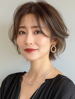 ネックス 表参道本店(nex)&nbsp;#ショートボブ#表参道駅#ハイライト#白髪ぼかし#白髪#白髪染め