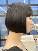 表参道丸みショートボブレイヤーカット切りっぱなしボブウルフ◯