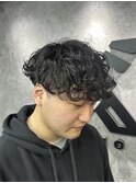 海老名緩めシャドウパーマ波巻きパーマツイストスパイラルパーマ