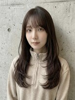 アル あびこ(aru.)&nbsp;好感度No.1。大人可愛いふんわりレイヤーロング