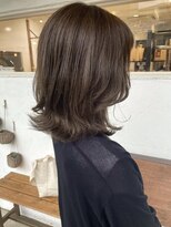 アニー 松戸(ANNI)&nbsp;ホワイトグレージュ/ミニウルフ/デジタルパーマ/チェリーブラウ