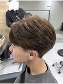《メンズワンカラー》アッシュブラウン