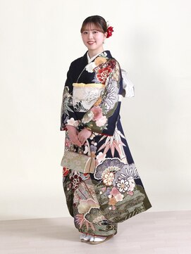 やひろ呉服店 京都桂 成人式ヘアメイク＆着付け