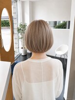 ビーアップヘアー(be:up hair) やわらかグレージュの丸みボブ