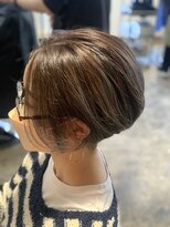 お～るうぇいず(always)&nbsp;大人ショートツーブロックハイライトグレージュ白髪ぼかし