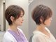 ミルシェ(MILSHE)の写真/《ショート特化サロン》似合わせ×再現性の高さ◎骨格を見極めたカットで、扱いやすい理想の小顔スタイルに