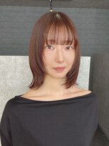 ビアーク(Be:arc) 91. オレンジブラウン/切りっぱなしボブ/シースルーバング