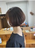 大人可愛いショートボブ