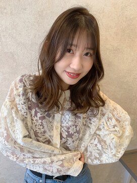 アンニュ(annuy) シースルーバング×やわらかベージュ