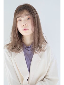 ガリカ 渋谷(Gallica) 大人可愛いワンカールミディアム♪やわらかチョコブラウン