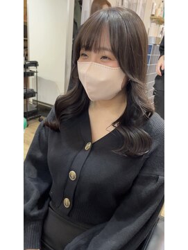 イオエ(ioe) 前髪/アンブレラカラー/こなれミディ/イメチェン/ウェーブパーマ