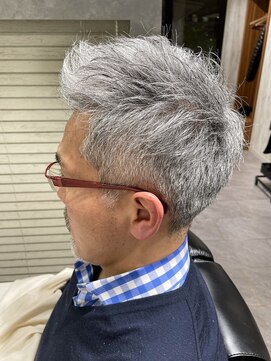 ヨシザワインク バンダイ(YOSHIZAWA Inc. BANDAI) アップバング/ビジネス/50代60代/グレーヘア/イケオジ