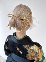 トルネード(TORNADO) 卒業式ヘア成人式ヘアアレンジ水引きヘア紐ヘアアレンジ K0918