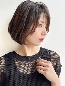 トルネード(TORNADO) 大人ショートボブ 前髪あり フェイスレイヤー 弘中ボブ A925