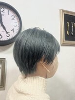 ランプ ヘアー(lamp hair)&nbsp;ショート×モスグリーン/lamp 清水