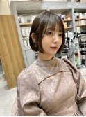 ぱつっと切りっぱなしボブ（新潟/万代）