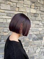 ブラン(Le BLANC)&nbsp;【下地　由美】ミニボブ×ワインレッド