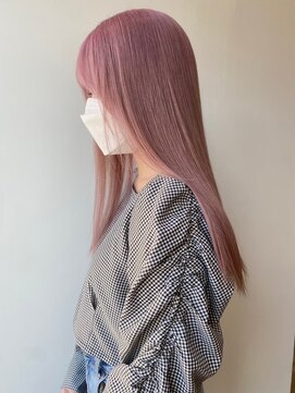 ジーナ 札幌大通(Zina) 美髪*エアリーロング*ピンクブラウン*髪質改善*Zina札幌大通