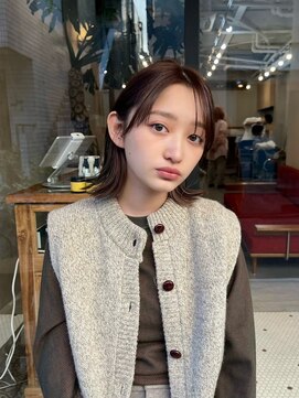 ヒュージ 表参道(huge) 外ハネボブミディアム×ニュアンスカラー_20代30代