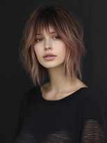 アルトリスト(Altruist Aging×HAIR&SPA)&nbsp;★ダークアッシュ大人ガーリーボブ着物ミディアムレイヤーカット