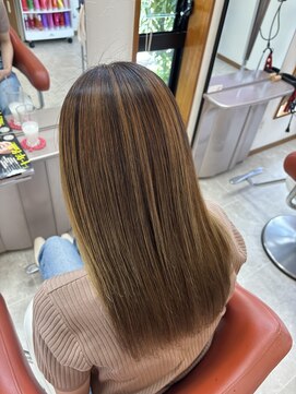 プロローグ(PROLOG) 白髪ぼかしハイライト×酸性ストレート