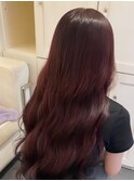 10635秋色オリーブグレージュ髪質改善透明感カラーワンホンヘア