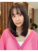 顔周りレイヤー レイヤーカット 前髪カット 髪質改善 表参道青山