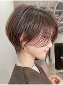 似合わせショート/フェザーショート/細めハイライト
