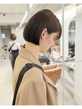 ロマリア 渋谷 渋谷宮益坂(Lomalia) 乾かすだけでキマる髪/馴染むハイトーンケアカラーボブ