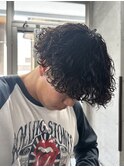 熊本プードルパーマ 無造作パーマ MEN'S HAIR 刈り上げマッシュ